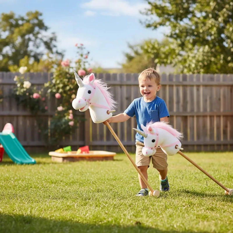 JUGUETE DE ARRASTRE UNICORNIO COLORIDO PARA NIÑOS - 4