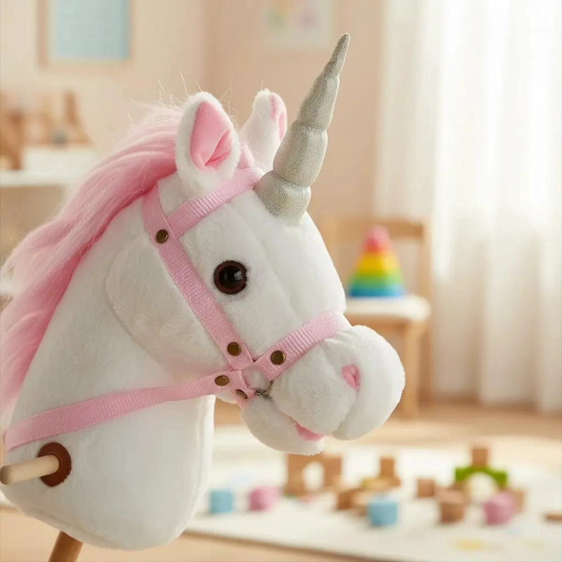JUGUETE DE ARRASTRE UNICORNIO COLORIDO PARA NIÑOS - 5