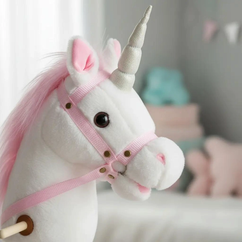 JUGUETE DE ARRASTRE UNICORNIO COLORIDO PARA NIÑOS - 9