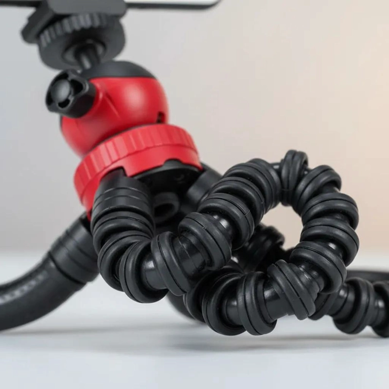 TRIPODE FLEXIBLE CON LUZ Y MICROFONO PARA SMARTPHONE - 10