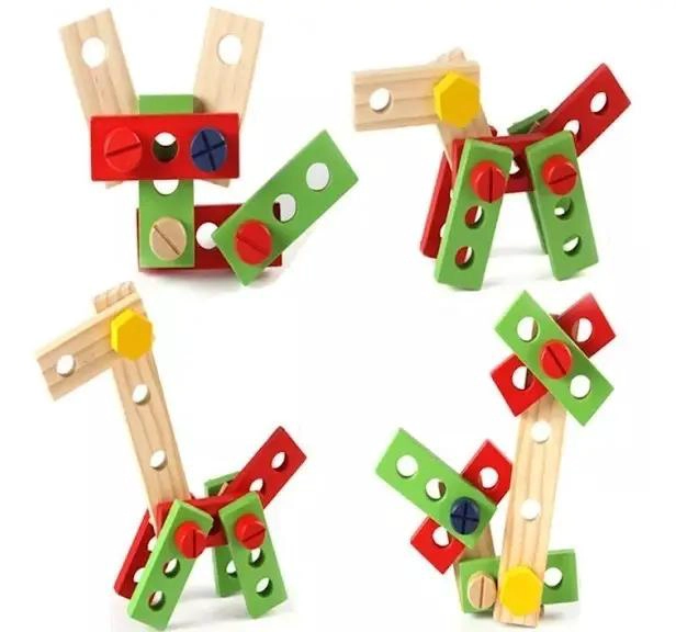 JUEGO DE HERRAMIENTAS DE MADERA PARA NIÑOS EN PACK DE 2 - 7