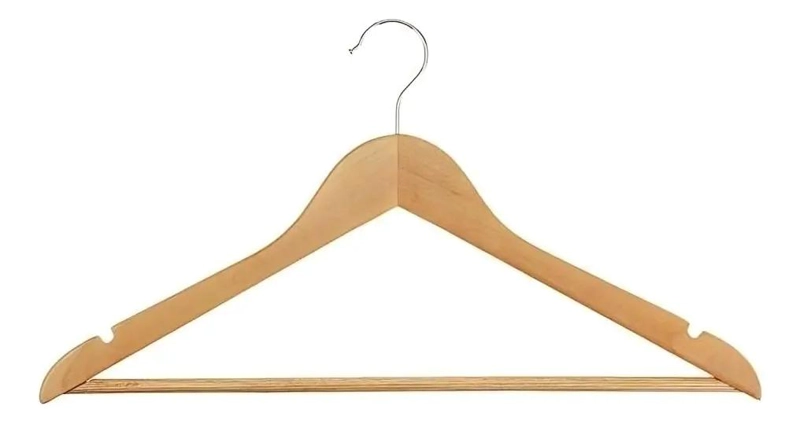 PACK DE 15 COLGADORES DE MADERA ANTIDESLIZANTES PARA ROPA - 5