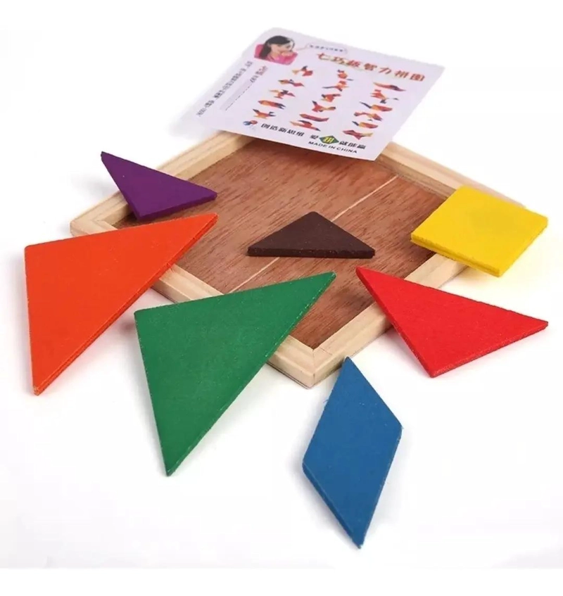 JUEGO DE TANGRAM DE MADERA PARA DESARROLLAR CREATIVIDAD - 3