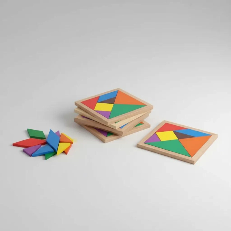 JUEGO DE TANGRAM DE MADERA PARA DESARROLLAR CREATIVIDAD - 5