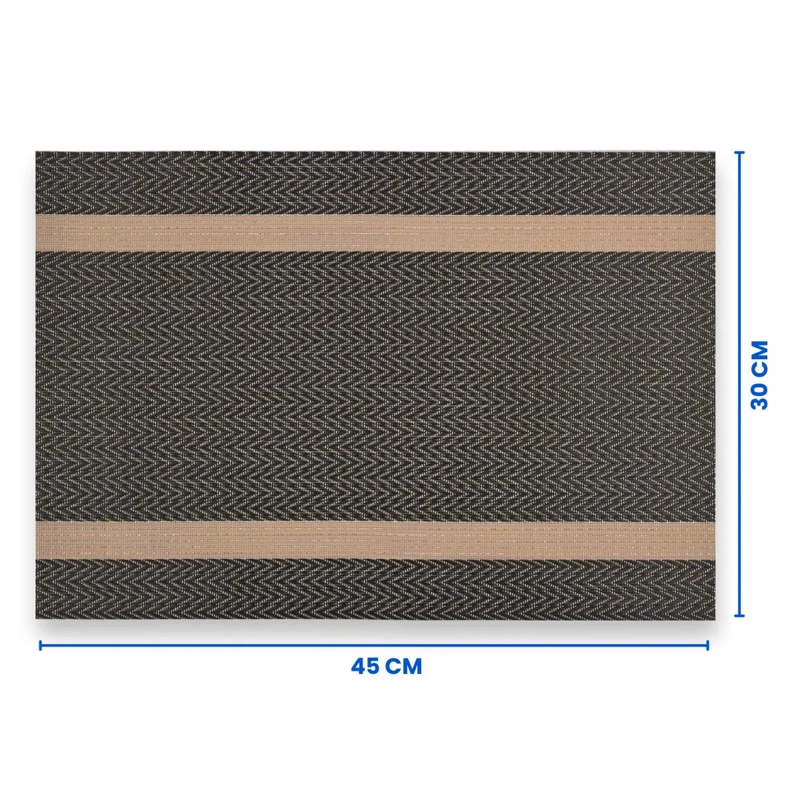 SET DE 4 INDIVIDUALES IMPERMEABLES PARA MESA DE PVC 30X45 CM - 2