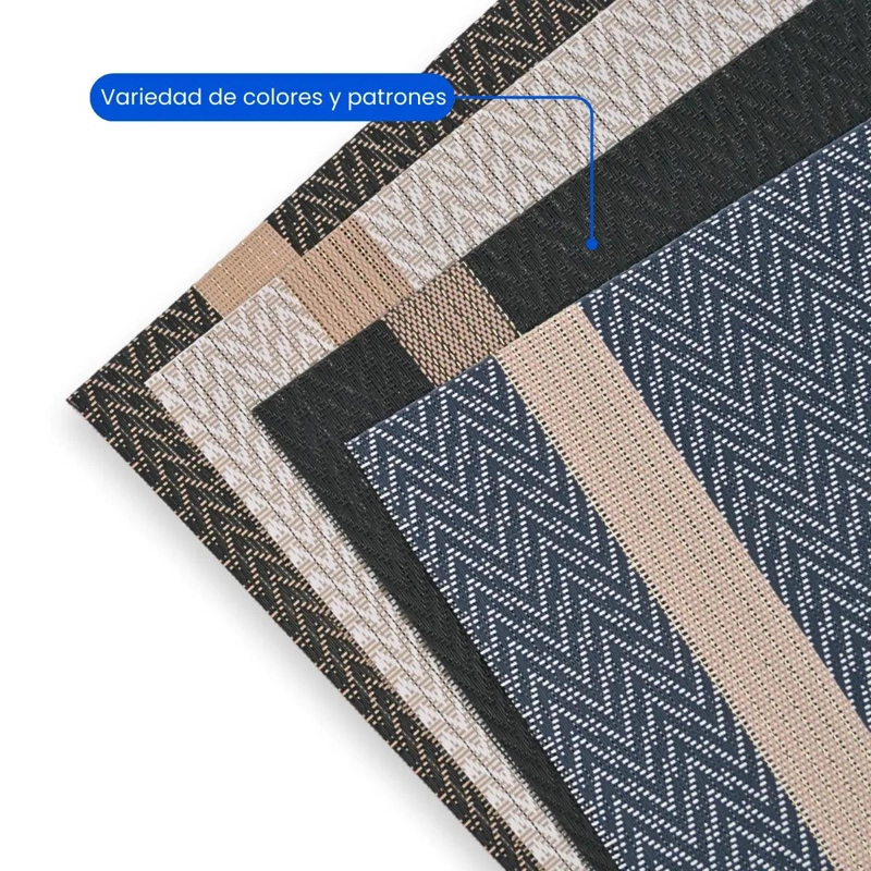 SET DE 4 INDIVIDUALES IMPERMEABLES PARA MESA DE PVC 30X45 CM - 7