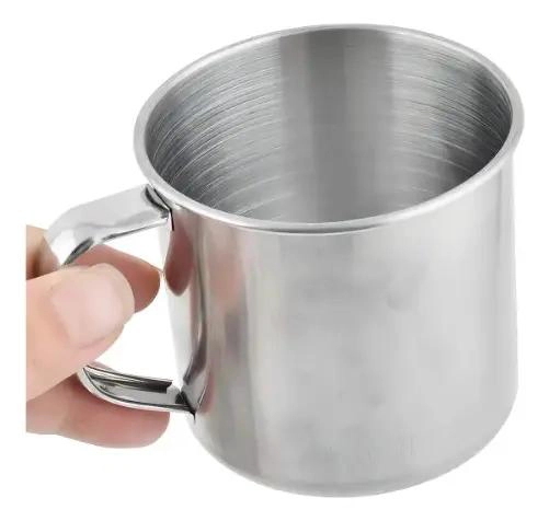 PACK DE 4 TAZAS DE ACERO INOXIDABLE CON TAPA PARA BEBIDAS - 2
