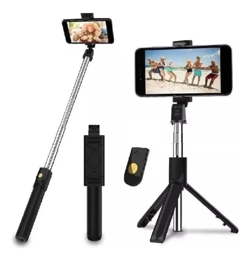 MONOPOD Y TRIPODE 70CM CON CONTROL REMOTO BLUETOOTH - 1