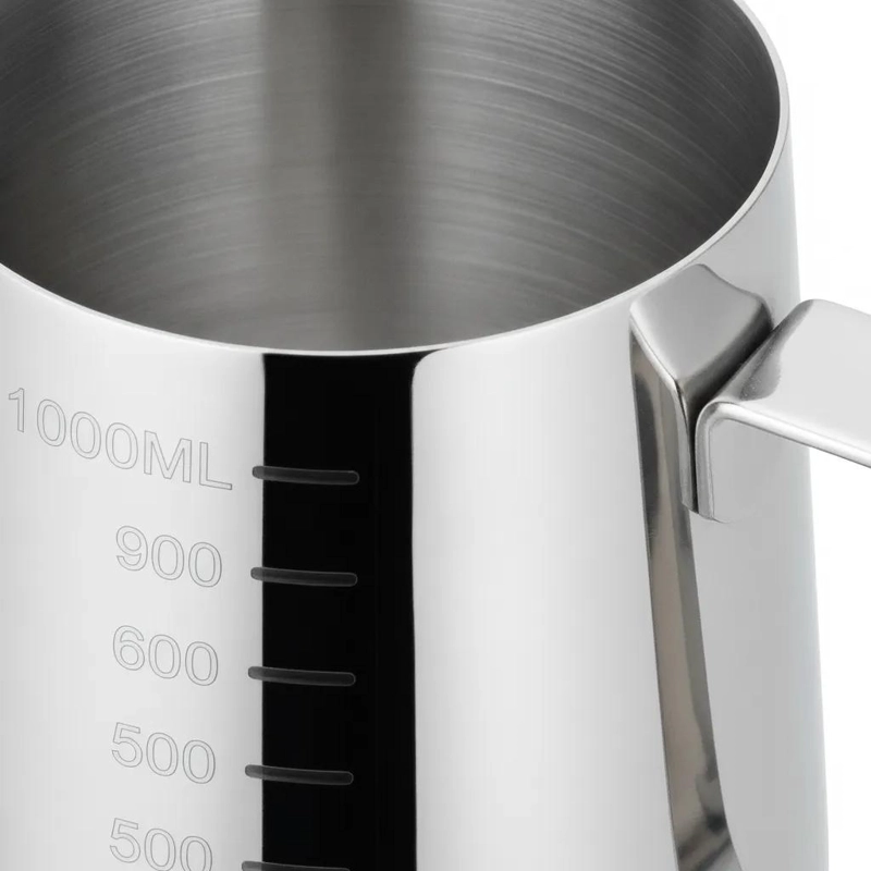 JARRA DE ACERO INOXIDABLE PARA LECHE CON MEDIDOR DE 1000 ML - 6