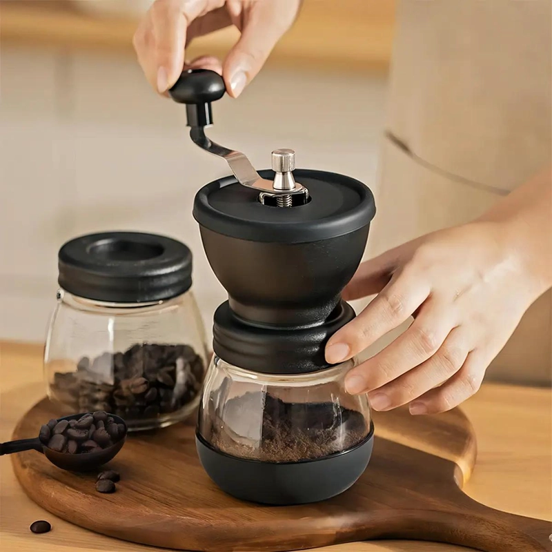 MOLINILLO MANUAL DE CAFE  Y SEMILLAS CON REBABA DE CERAMICA - 9