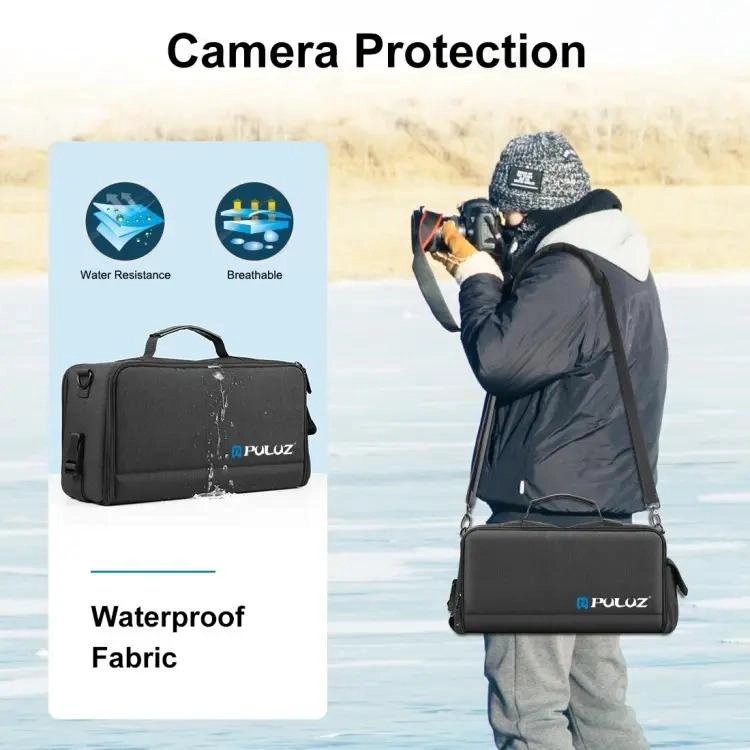 BOLSO BANDOLERA IMPERMEABLE PARA CAMARA Y ACCESORIOS - 6