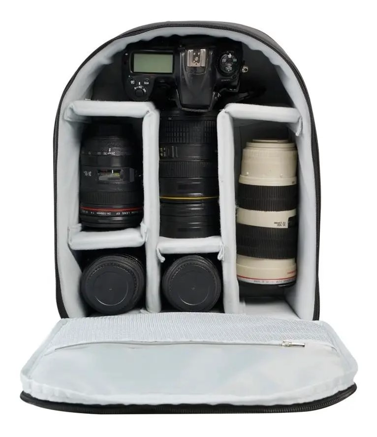 MOCHILA FOTOGRAFICA ACOLCHADA PARA CAMARA REFLEX Y ACCESORIOS - 6
