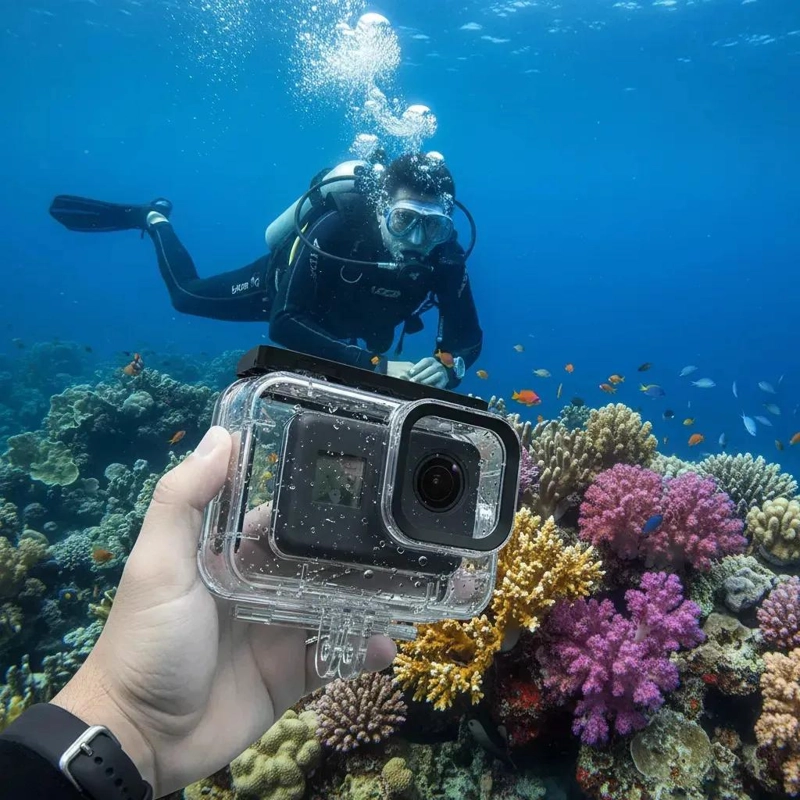 CARCASA SUMERGIBLE PARA CAMARA DE ACCION HASTA 50 METROS - 3