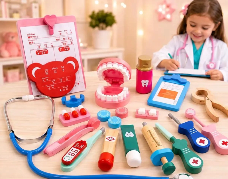 KIT ME DICO DENTISTA DE MADERA PARA NIÑOS DE 5 A 7 AÑOS - 1
