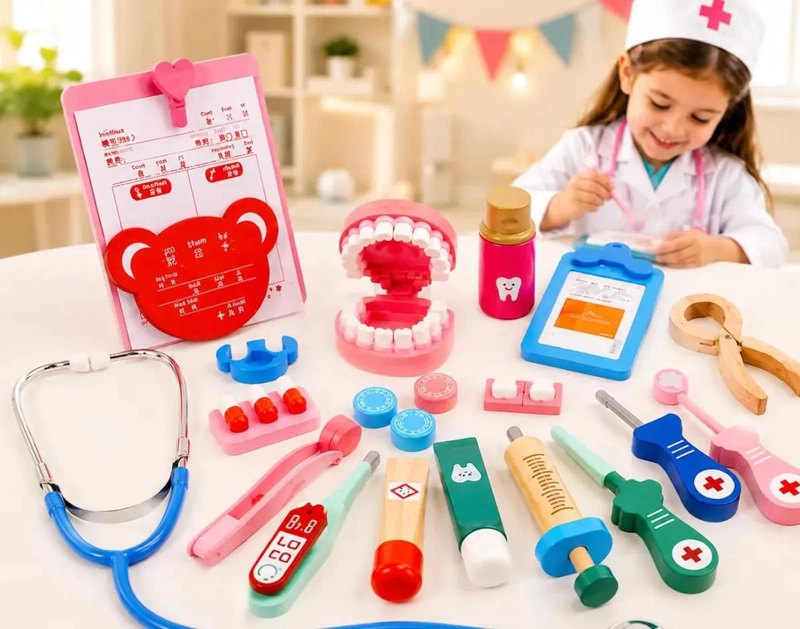 KIT ME DICO DENTISTA DE MADERA PARA NIÑOS DE 5 A 7 AÑOS - 3