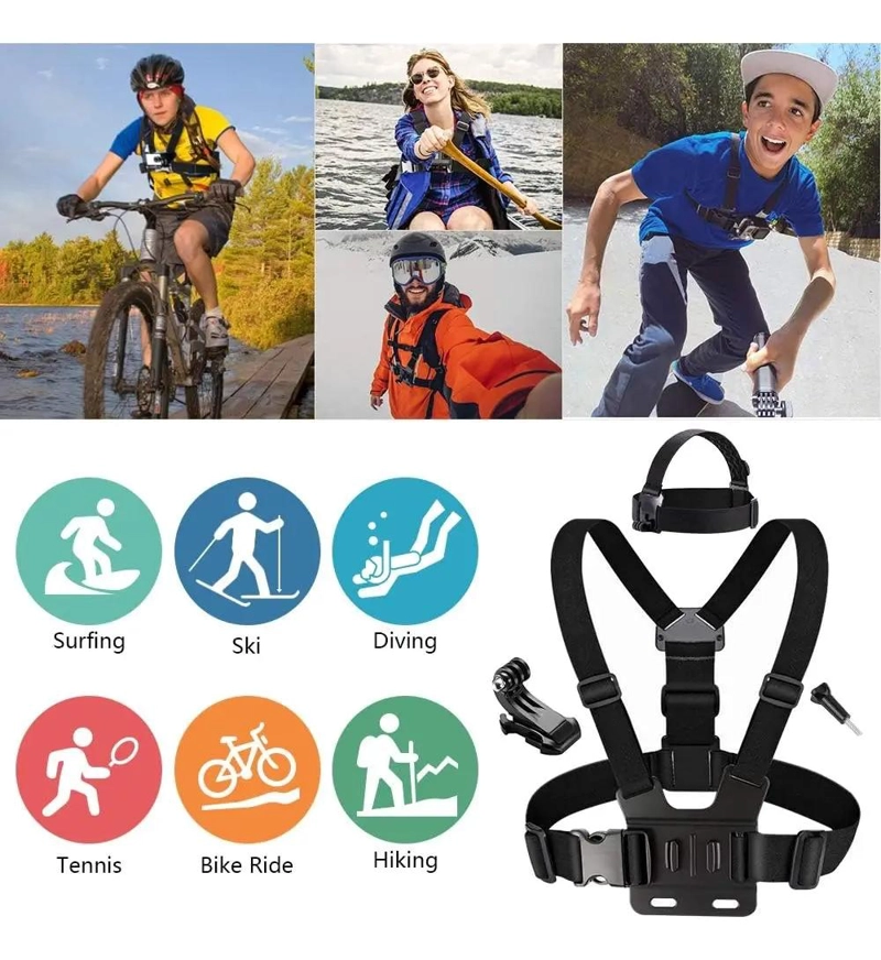 ARNE S AJUSTABLE PARA CAMARA DEPORTIVA EN COLOR NEGRO - 6
