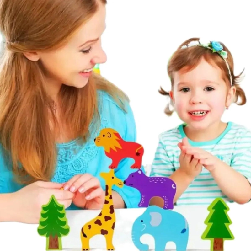 JUEGO DIDACTICO DE EQUILIBRIO EN MADERA PARA NIÑOS - 1