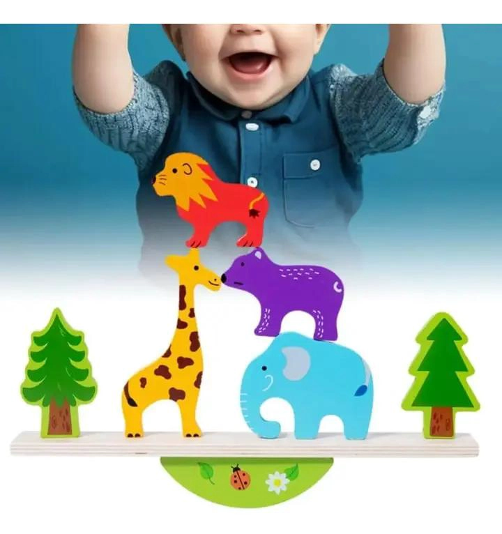 JUEGO DIDACTICO DE EQUILIBRIO EN MADERA PARA NIÑOS - 5