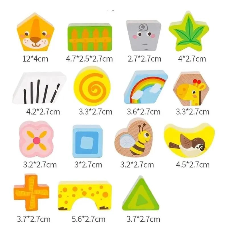 CUBO DE MADERA DIDACTICO PARA CLASIFICAR FORMAS Y COLORES - 5