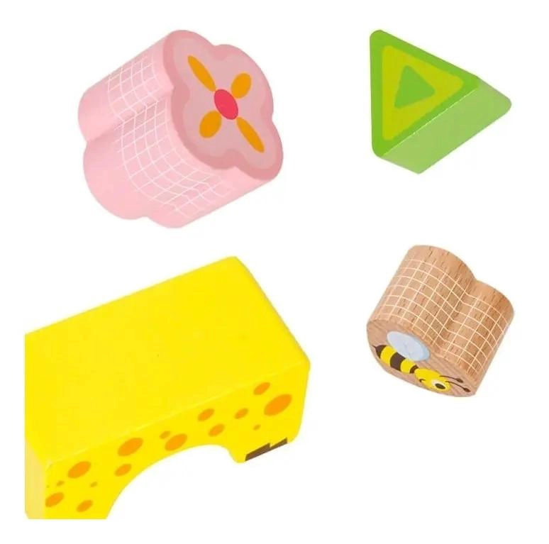 CUBO DE MADERA DIDACTICO PARA CLASIFICAR FORMAS Y COLORES - 9