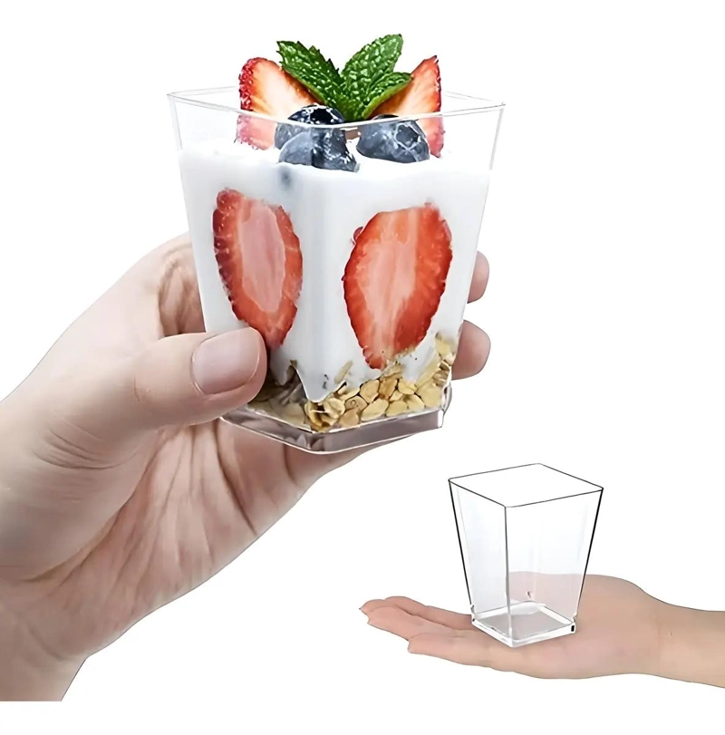 SET DE 20 VASOS TRANSPARENTES PARA POSTRES Y APERITIVOS - 10