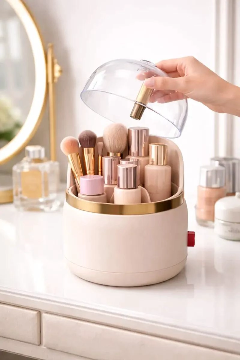 ORGANIZADOR DE MAQUILLAJE COMPACTO Y ELEGANTE PARA COSME TICOS - 5
