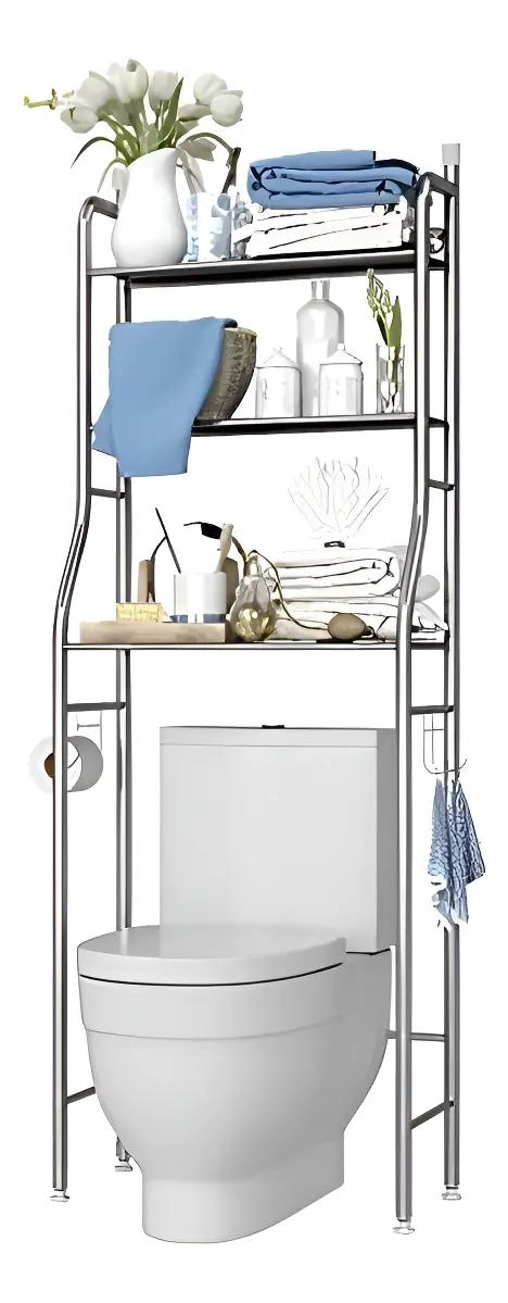 ESTANTE METALICO ORGANIZADOR PARA BAÑO Y LAVANDERIA - 1