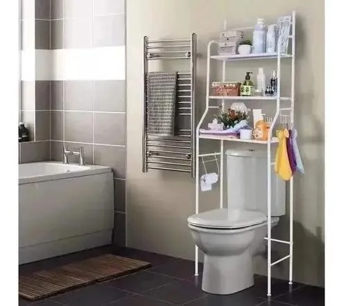 ESTANTE METALICO ORGANIZADOR PARA BAÑO Y LAVANDERIA - 3