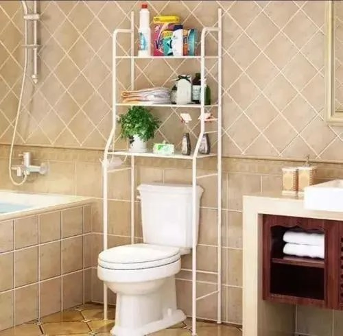 ESTANTE METALICO ORGANIZADOR PARA BAÑO Y LAVANDERIA - 6