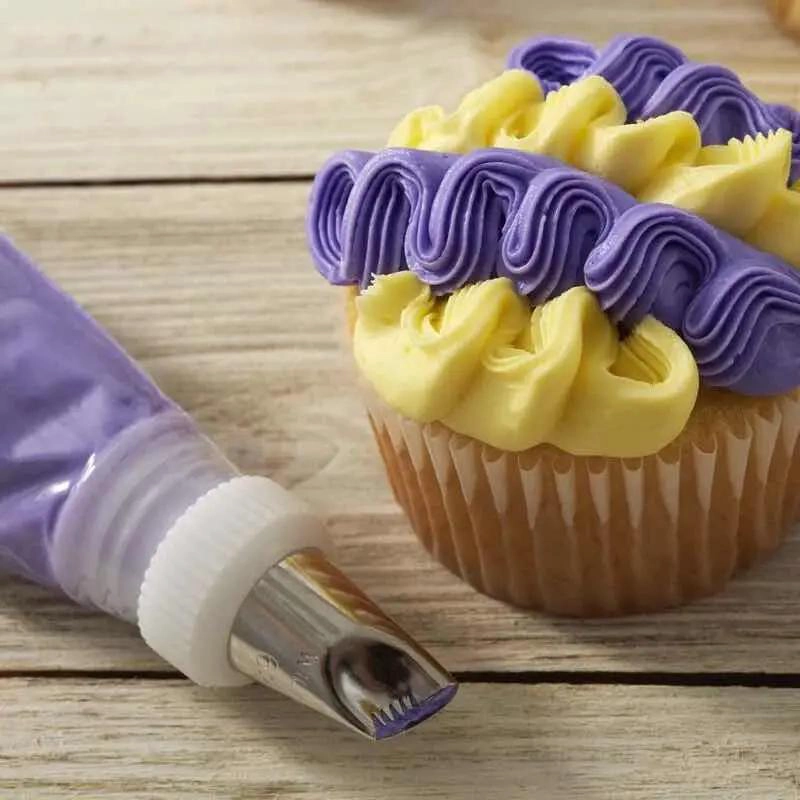 BOQUILLA PASTELERAS ACERO INOXIDABLE DISEÑO ONDAS Y FLORES TAMAÑO ESTANDAR - 3