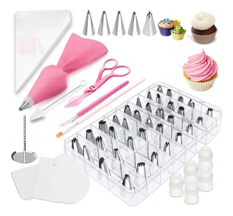 KIT DE DECORACION PASTELERA 83 PIEZAS CON BOQUILLAS - 1