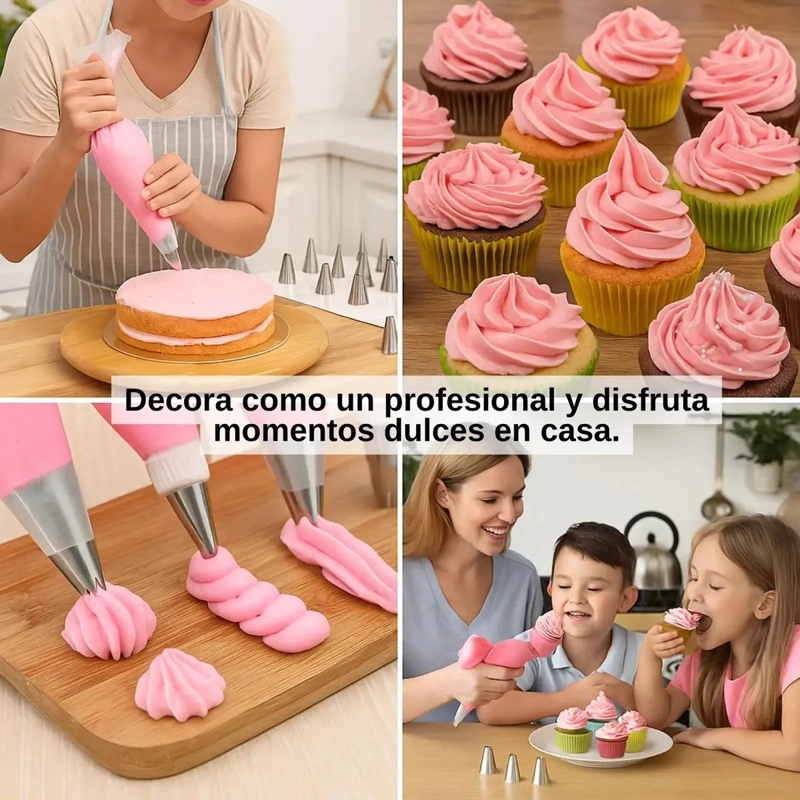 KIT DE DECORACION PASTELERA 83 PIEZAS CON BOQUILLAS - 2