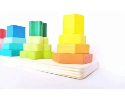 JUEGO DE BLOQUES DE MADERA PARA MOTRICIDAD FINA Y ENCAJE - 4