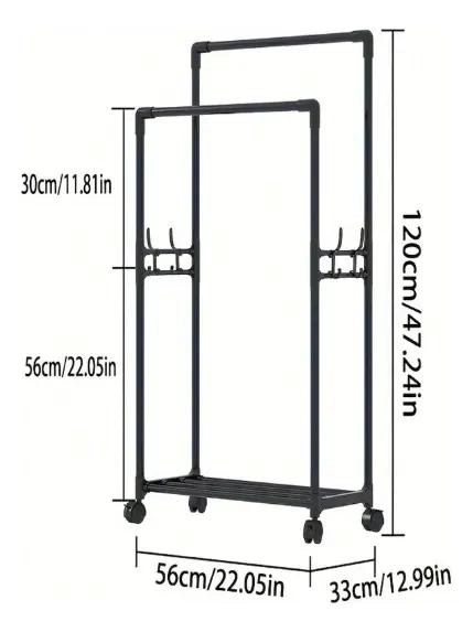 COLGADOR ORGANIZADOR MULTIFUNCIONAL PARA ROPA Y ZAPATOS - 3