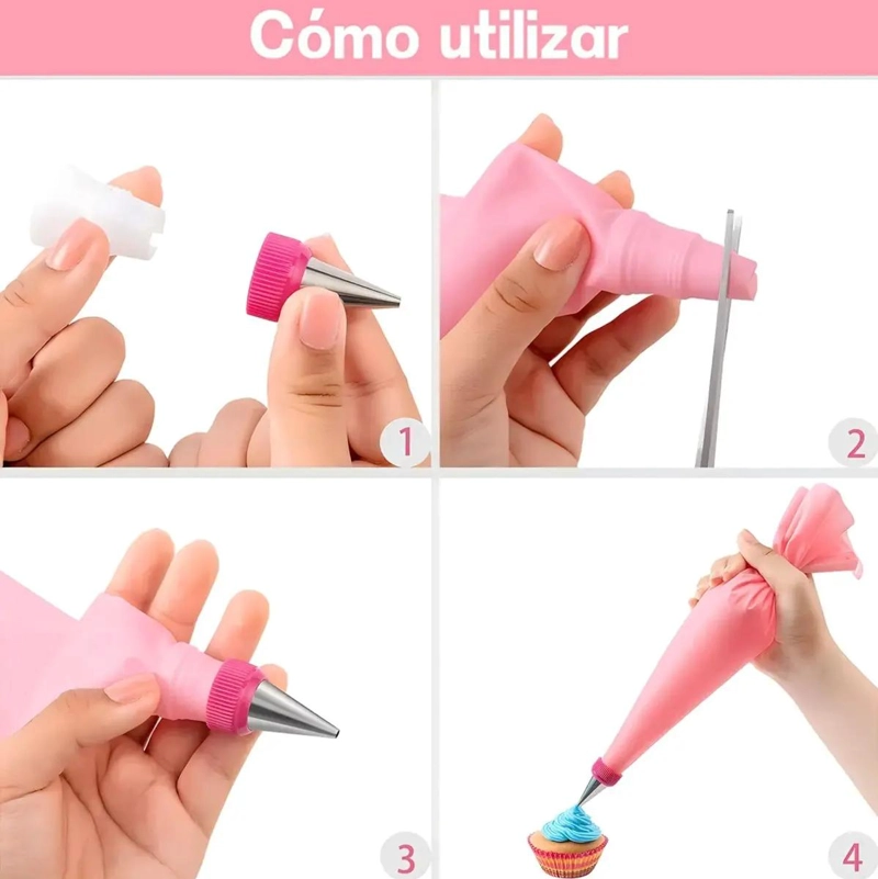 SET DE 286 UTENSILIOS PARA HORNEAR CON PLATAFORMA GIRATORIA - 8
