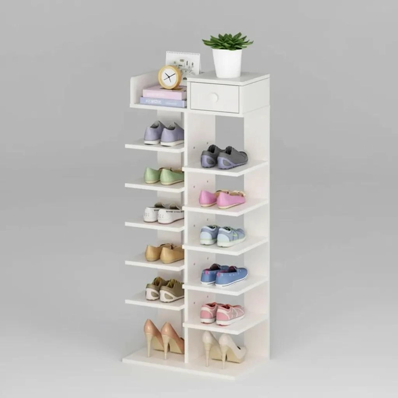 ZAPATERO Y ESTANTE DE ALMACENAMIENTO MODERNO PARA 9 PARES - 5