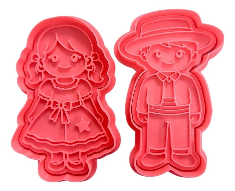 MOLDE CORTADOR Y SELLO PARA FONDANT CON DISEÑO TRADICIONAL CHILENO - 1