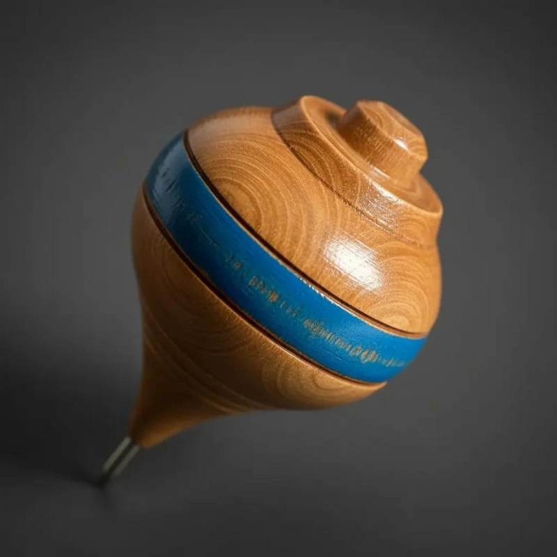 PACK DE 6 TROMPOS TRADICIONALES DE MADERA CON CUERDA - 4