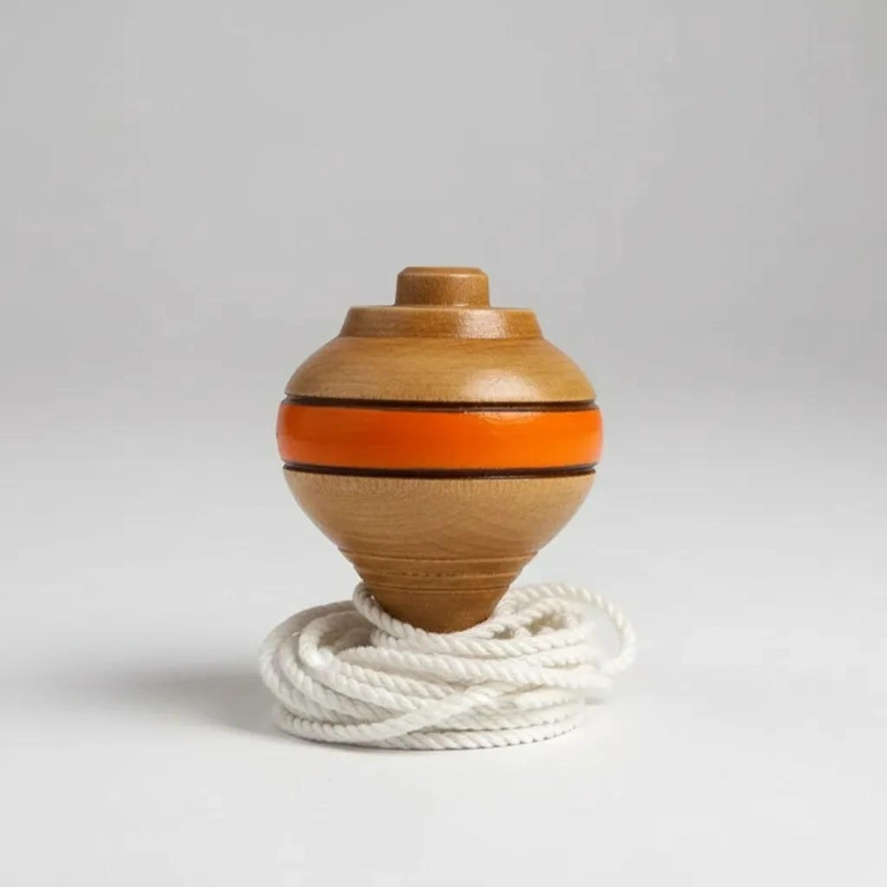 PACK DE 6 TROMPOS TRADICIONALES DE MADERA CON CUERDA - 5