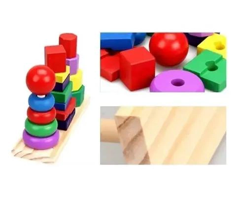 TORRE DIDACTICA DE MADERA PARA APRENDIZAJE INFANTIL - 3