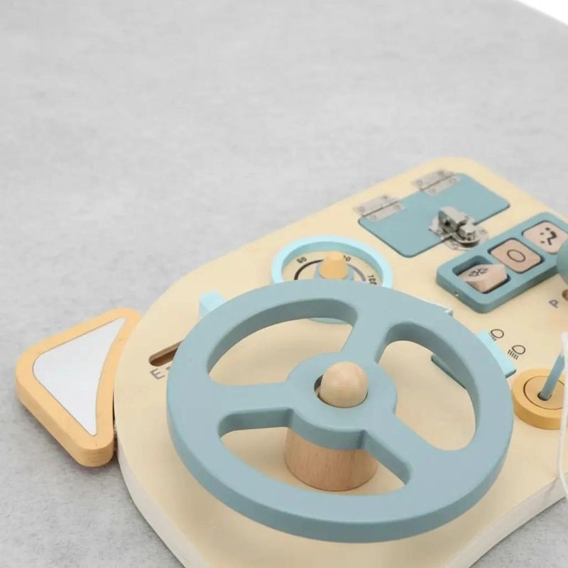 TABLERO DE MADERA MONTESSORI PARA DESARROLLO INFANTIL - 6