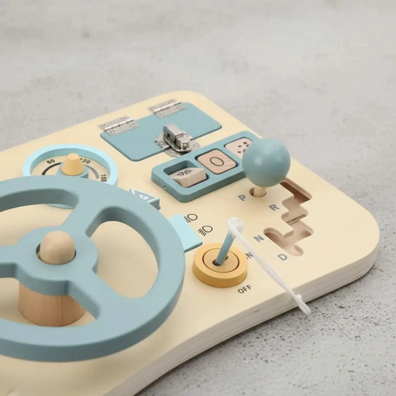 TABLERO DE MADERA MONTESSORI PARA DESARROLLO INFANTIL - 7