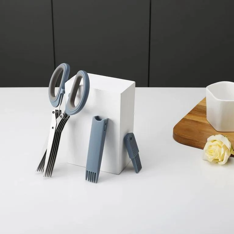 TIJERA PARA CORTAR HIERBAS AROMATICAS CON HOJAS DE ACERO INOXIDABLE Y MANGO ERGN - 2