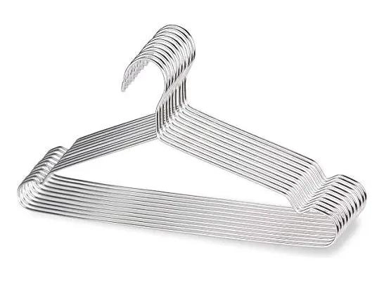 PERCHAS METALICAS ANTIDESLIZANTES PARA ROPA 50 UNIDADES - 2