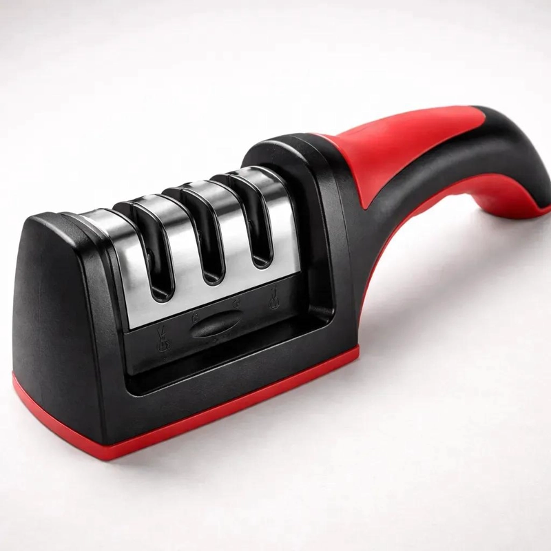 AFILADOR MANUAL PARA CUCHILLOS Y TIJERAS CON SISTEMA DE 3 ETAPAS - 10