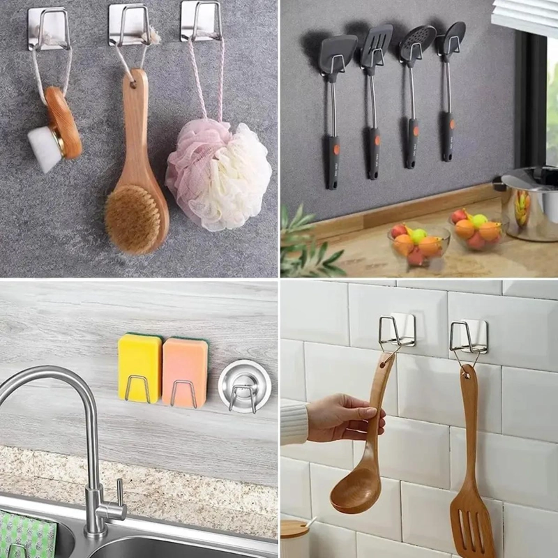 SOPORTE DE ESPONJA DE ACERO INOXIDABLE PARA COCINA, 12 PIEZAS - 9
