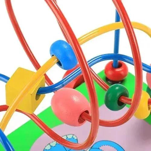 CARRO DE ARRASTRE DE MADERA PARA NIÑOS CON DISEÑO COLORIDO - 2