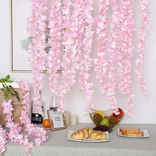 PACK DE 12 GUIRNALDAS COLGANTES DE FLORES ARTIFICIALES - 3
