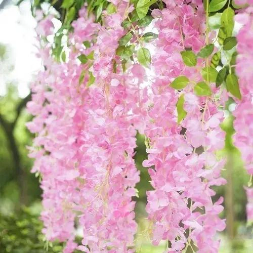 PACK DE 12 GUIRNALDAS COLGANTES DE FLORES ARTIFICIALES - 4