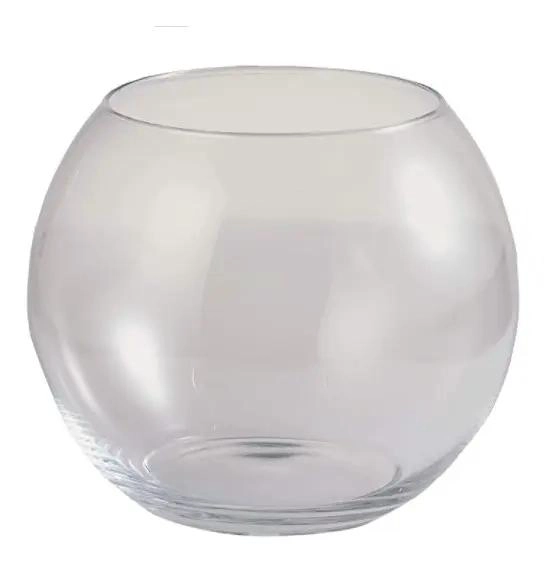 FLORERO PECERA DE VIDRIO OVALADO DE 30 CM Y 5 LITROS - 1